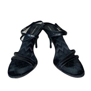 BCBGMaxAzria Midnight Black Strappy Heels